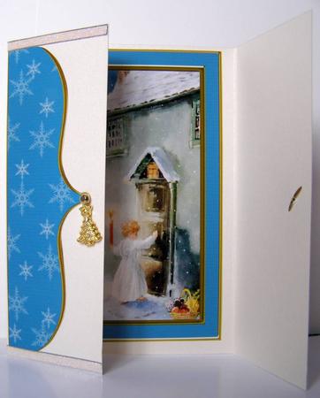 Christmas Choirboy Bracket Card by Margaret McCartney