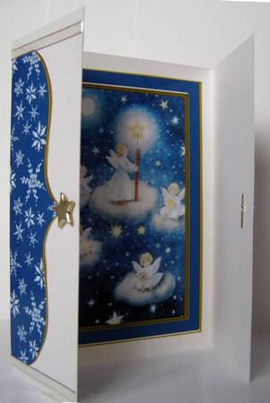 Angels in the Sky Bracket Card by Margaret McCartney