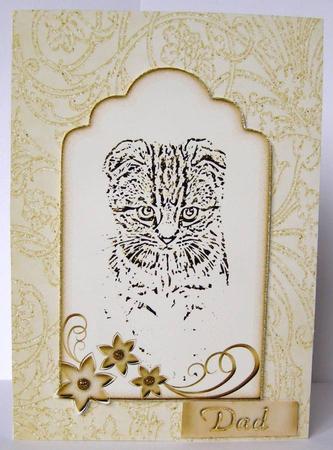 Cat Tags with Flowers & Swirls by Margaret McCartney