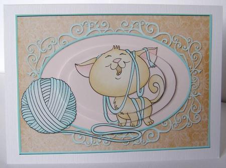Ball of Fun Card Front by Margaret McCartney