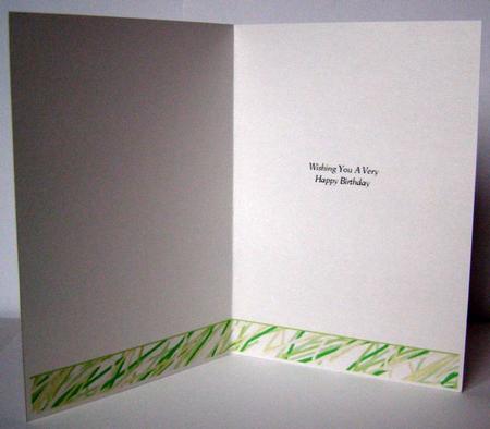 Wishing You a Very Happy Birthday A5 Portrait Insert Lime by Margaret McCartney