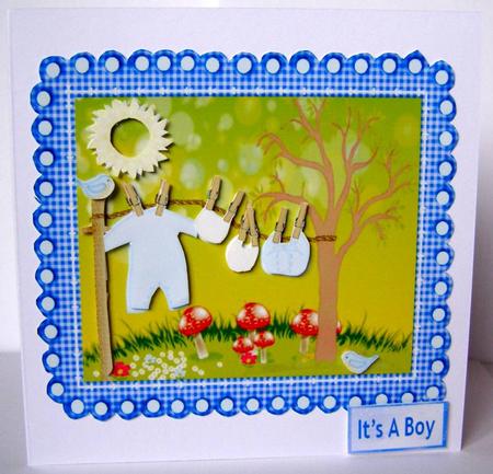 Baby Boy Washing Line by Margaret McCartney
