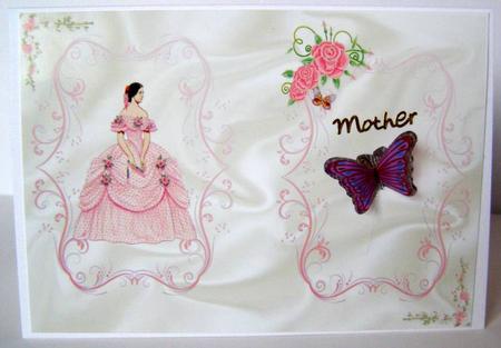 Victorian Lady with Roses, Insert by Margaret McCartney