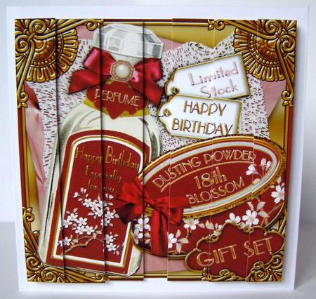 Plum Blossom 18th Birthday Gift Set 5in Side Stacker by Margaret McCartney
