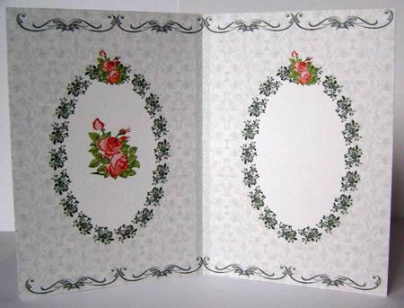 Roses & Lace Floral Insert by Margaret McCartney