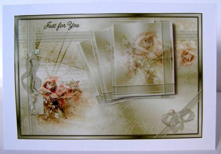 Misted Roses Framed by Margaret McCartney