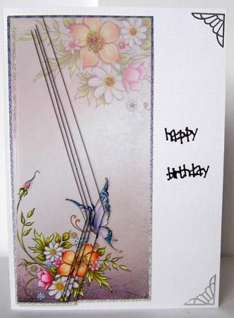 Florals and Butterfly by Margaret McCartney