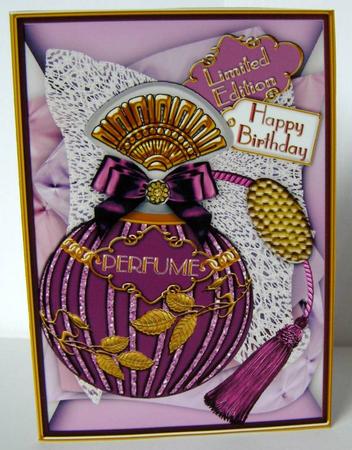Amethyst Perfume 7x5inch Folded Quick Card by Margaret McCartney