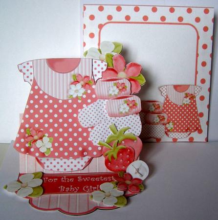 Easel Card Kit - Summertime Baby - Girl by Margaret McCartney