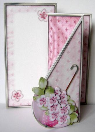 April Showers Teardrop Card Kit in Petal Pink by Margaret McCartney