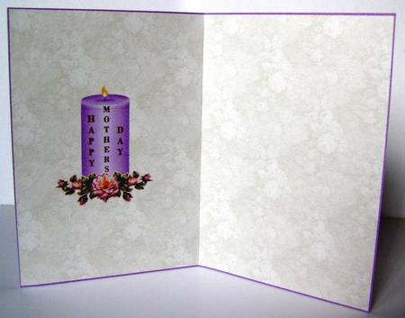 Mother's Day Candle Insert by Margaret McCartney