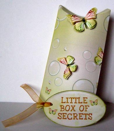 Butterfly Garden Pillow Gift Box by Margaret McCartney