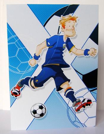 Football Dude Scotland A4. by Margaret McCartney