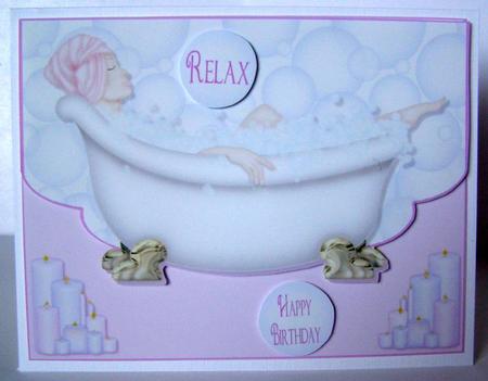 'relax' Envelope Quick Card Front by Margaret McCartney