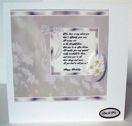8x8 Flowers Birthday by Margaret McCartney