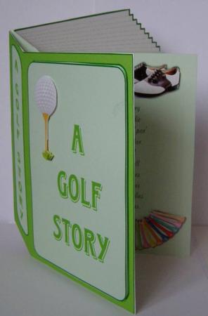 Golf Story Faux Book Card Kit by Margaret McCartney