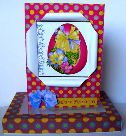 Open Front Spotted Easter Card by Margaret McCartney