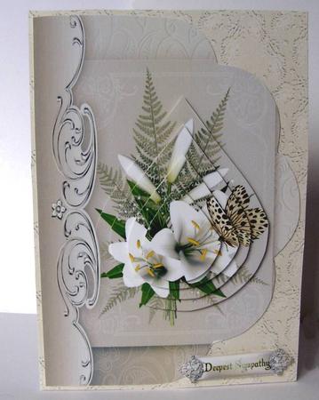 Butterfly Lily's Fancy Edge with Teardrop Pyramage by Margaret McCartney