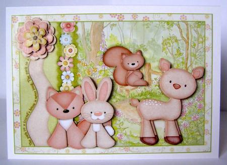 Woodland Friends Topper and Decoupage by Margaret McCartney