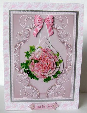Pink Wild Roses with Teardrop Pyramage by Margaret McCartney