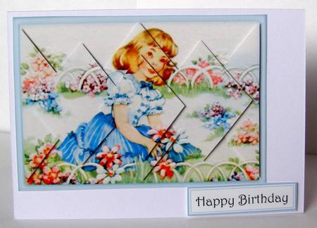 The Prettiest Flower - Diamond Stacker Card by Margaret McCartney