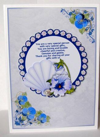 Pansy Backing Paper by Margaret McCartney