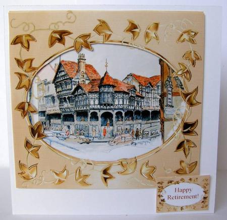 Chester the Cross England Frame Card 6 Sentiments & Gift Tag by Margaret McCartney