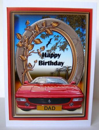 Birthday Red Car by Margaret McCartney