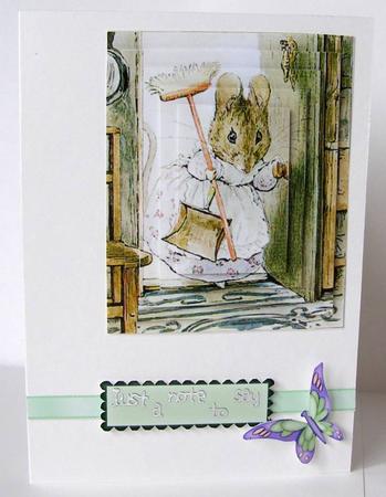 Mrs Mouse Cleaning, Pyramids by Margaret McCartney
