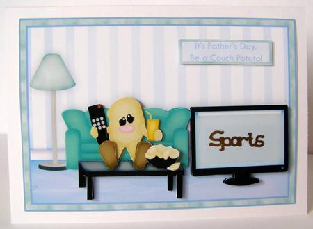 Couch Potato Topper and Decoupage by Margaret McCartney