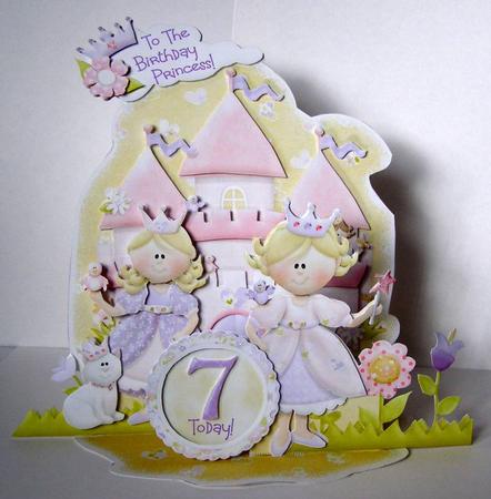 Giant Easel Tableau 3D Card Kit- Princess Birthday Ages 5-11 by Margaret McCartney