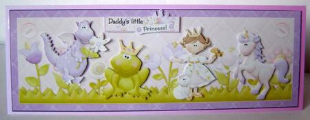 Princess Large Dl Card by Margaret McCartney