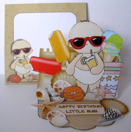 Easel Card Kit - Fun in the Sun by Margaret McCartney