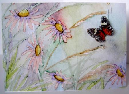 Flowers and Grasses Backing Paper by Margaret McCartney