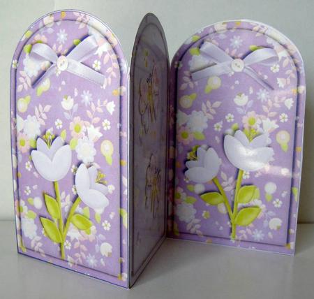 Princess and Dragon Arch Tri Fold Back Piece by Margaret McCartney
