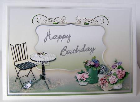 Coffee Break Summer Gardening A4 Landscape Tent Insert Plate by Margaret McCartney