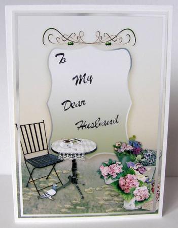 Coffee Break Summer Gardening A4 Portrait Insert Plate by Margaret McCartney