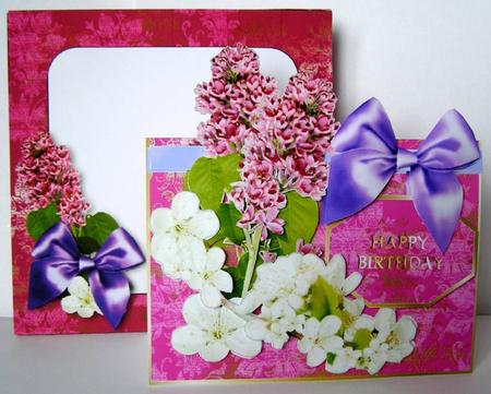 Over the Edge Kit -lilac & Apple Blossom by Margaret McCartney