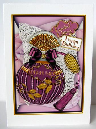 Amethyst Birthday Perfume A4 Picture Sheet by Margaret McCartney