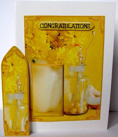 Yellow Floral Bookmark Keepsake Sheet by Margaret McCartney