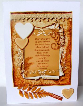 Dreams Card Topper by Margaret McCartney