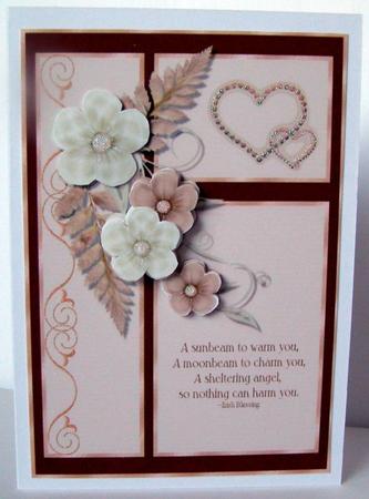 Sheltering Angel Card Front by Margaret McCartney