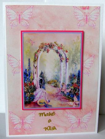 Archway and Butterflies Topper and Background by Margaret McCartney