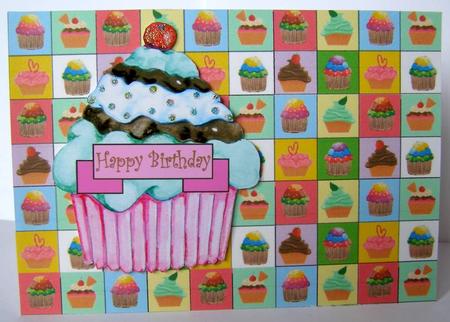 Cupcake Design Backing Paper by Margaret McCartney