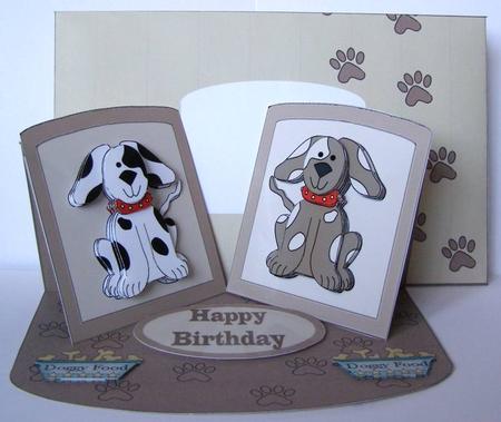 Dogs Double Easel Card Kit by Margaret McCartney