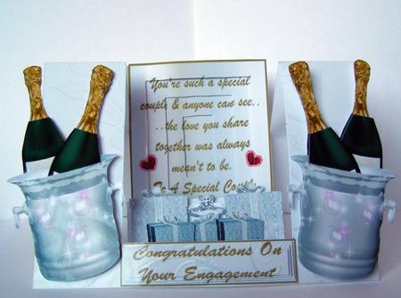 Engagement Decoupage Stepper Card Kit by Margaret McCartney