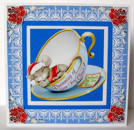Cup & Saucer Sleeping Mouse by Margaret McCartney