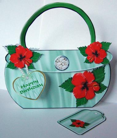 Hibiscus Flower Handbag Kit by Margaret McCartney