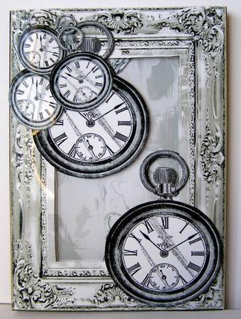 Inside Out Card Antique Fob Watch by Margaret McCartney
