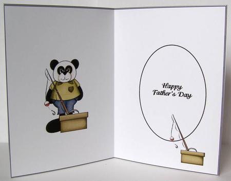 Happy Father's Day Panda Insert by Margaret McCartney